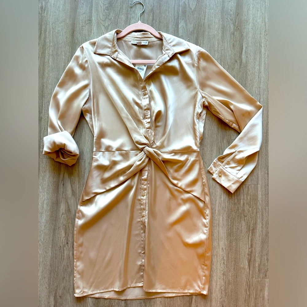 Silky dinner date dress